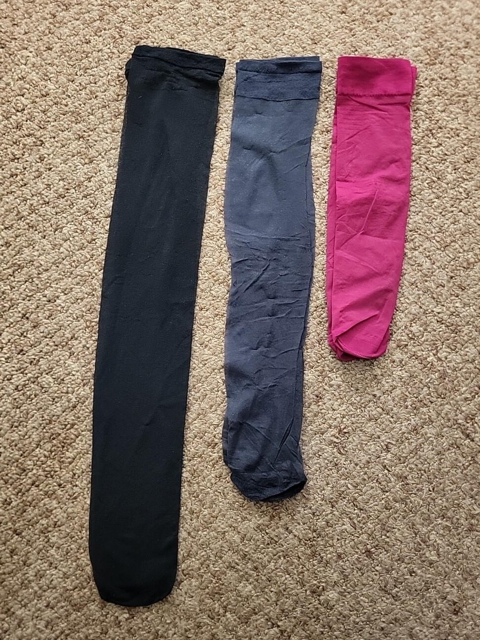 Mens Sheer Nylon Socks 3 Pairs Black / Grey / Wine Red eBay