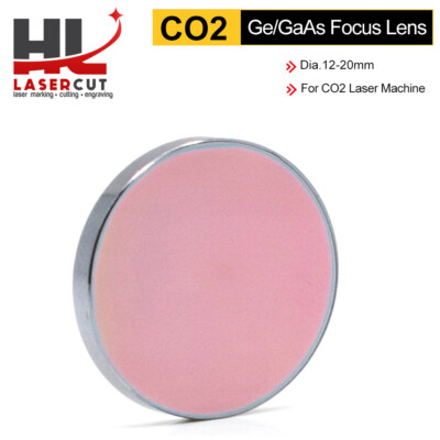 Ge GaAs Focus Lens Dia. 20mm FL 38.1 50.8 63.5 101 127mm 1.5-4'' for CO2 Laser