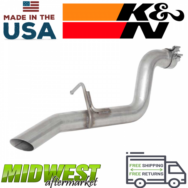 K&N Stainless Muffler Delete Exhaust Kit For 201819 Jeep Wrangler JL 2