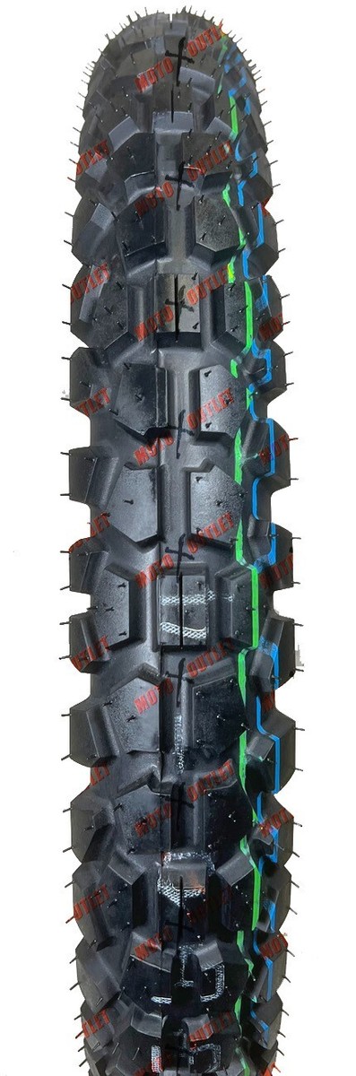 D605F(2,75-21) D605(120/80-18) 中古 Dunlop D605 2.75-21 120/80-18 Front & Rear Tire Set Dual