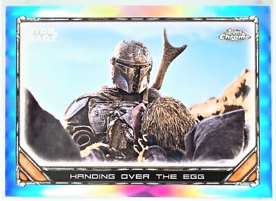 Topps Chrome Star Wars The Mandalorian Refractor S1-12 HANDING OVER THE EGG