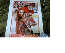 MINT 1996 CHRIS OSGOOD DETROIT RED WINGS HOCKEY POSTER No Pinholes Estate Find
