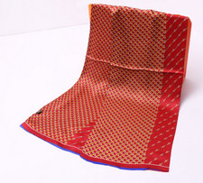 100 Silk men Scarf satin neckerchief Wrap striped red yellow MY113-16