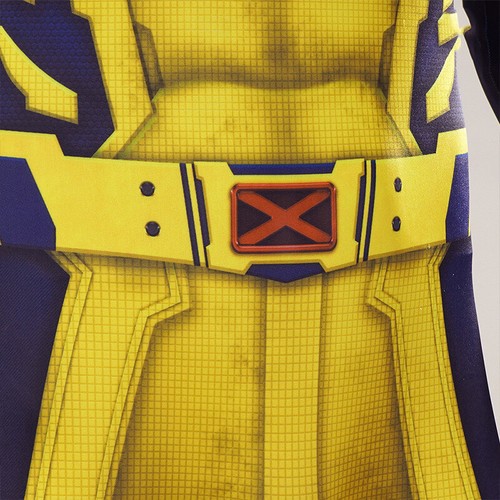 Wolverine Kostüm Overall + ABS Kunststoff Krallen Pfoten Requisiten für Halloween Cosplay - Bild 19 von 24