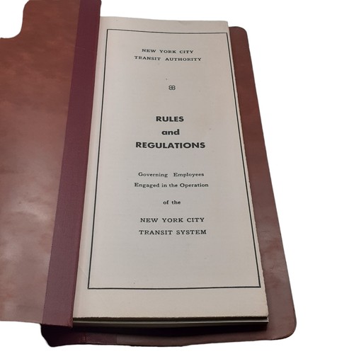 Ephemera The New York City Transit Authority Rules and Regulations 1966 - Picture 3 of 10