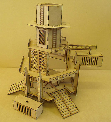 Skypad Kran Turm Gelände Wargame Necromunda Wargaming Gebäude Tischplatte 28mm
