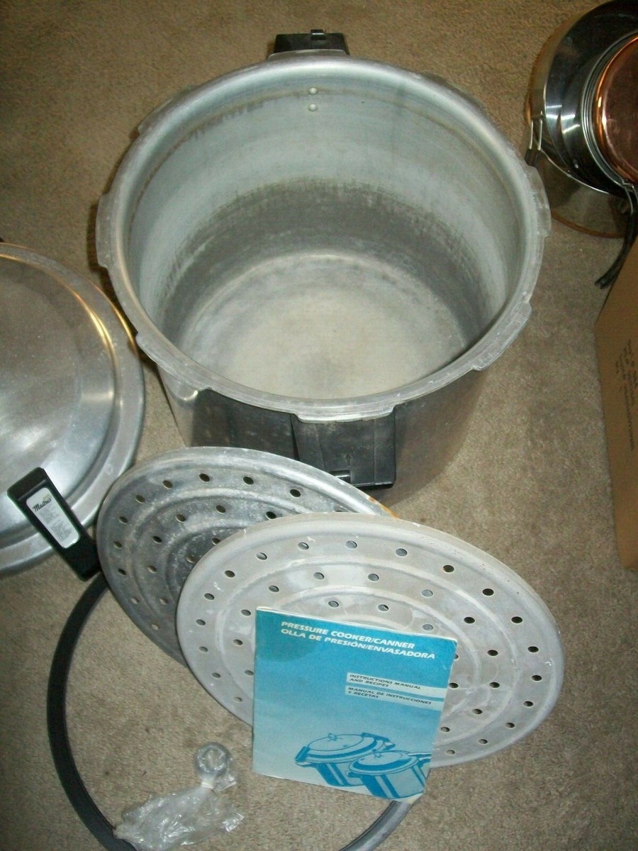 Vintage MAITRES 22 QT Pressure Cooker Canner EXTRA GASKET ACCESSORIES #809