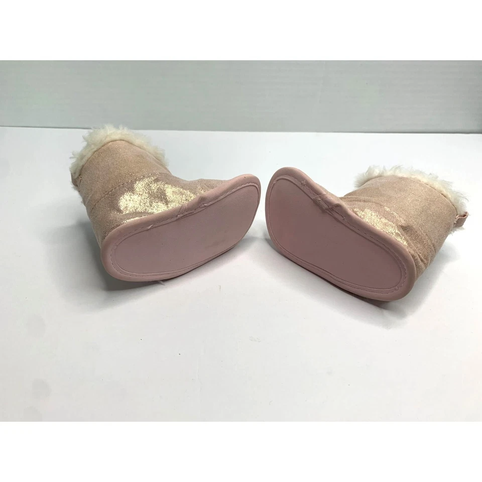 Child Of Mine девочек младенца baby размер 3 6 месяцев розовый блестящий загрузки меха отделки розовый - Изображение 4 из 4