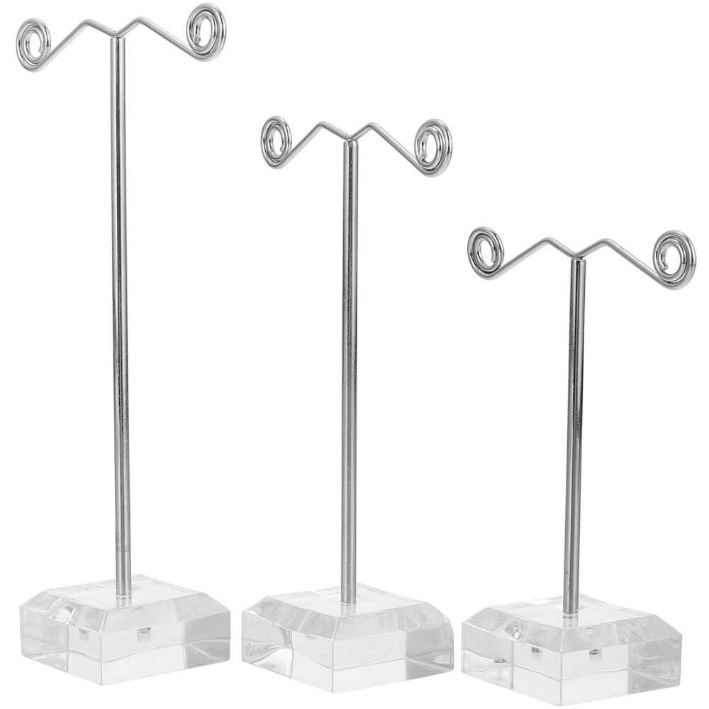 3pcs Jewelry Display Stand Ear Stud Display Rack Ear Stud Holder