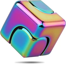 Infinity Cube Fidget Spinner Toy for Kid Adult, Metal EDC Fidget Block Figner Sp