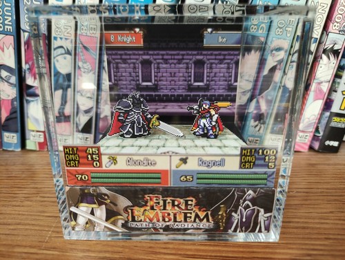 Fire Emblem Black Knight vs Ike Handmade Diorama-Gameboy Retro Cube - Fanart - Picture 5 of 5