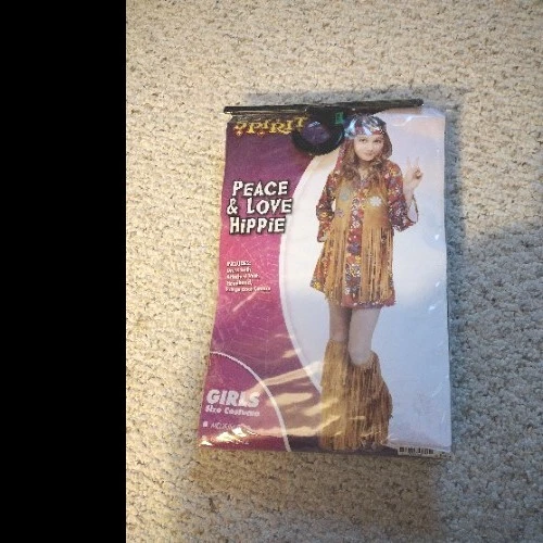 Spirit Girls L (12-14) Peace & Love Hippie Costume - Image 2 of 4