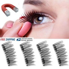 8 PCS/4 PCS 3D Magnetic False Eyelashes Natural Eye Lashes Extension Handmade NY