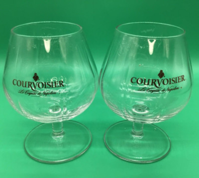 COURVOISIER LE COGNAC DE NAPOLEON SET Of  TWO CONDITION USED