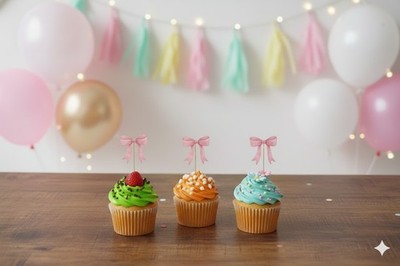 Cupcake Band Topper Individuell Party Dekoration für Babyparty Henne Hirsch Hochzeit