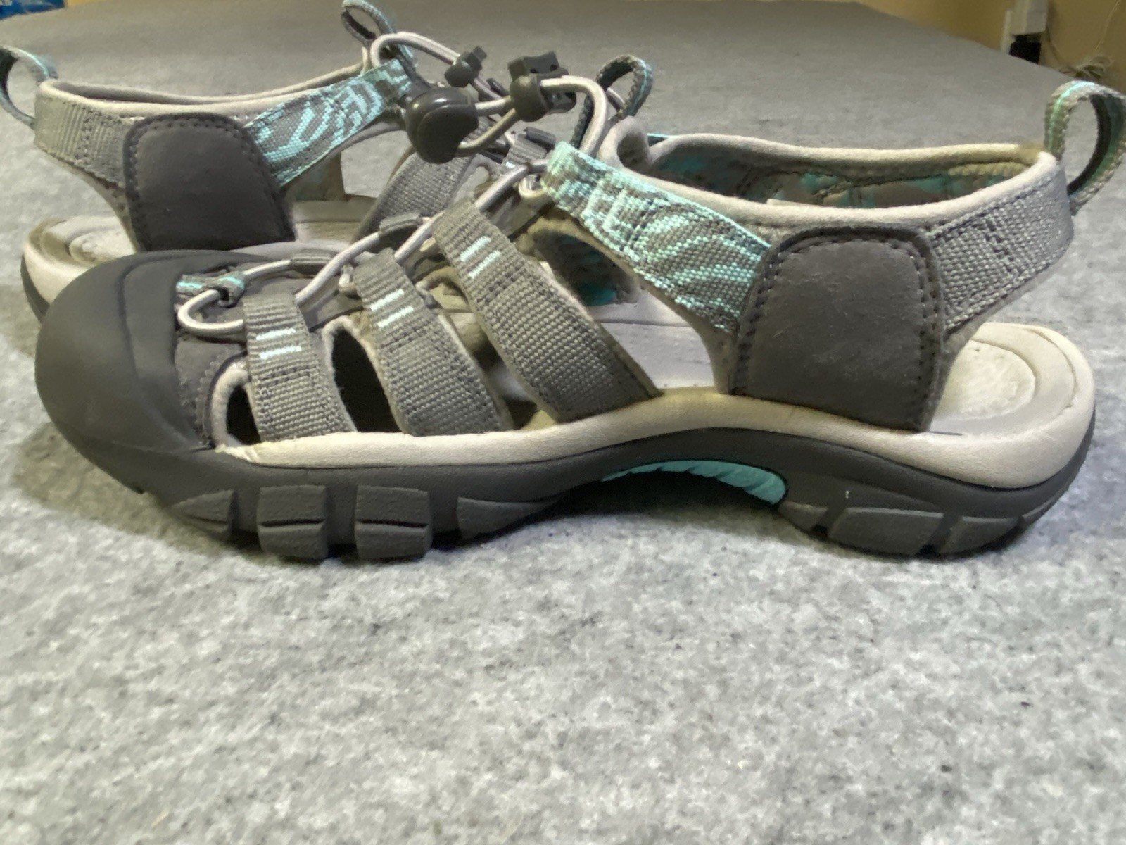 Keen Newport H2 sandalo donna punta chiusa impermeabile escursionismo grigio blu donna 8 5