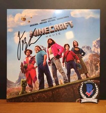 Jack Black Signed Minecraft Movie Vinyl Soundtrack Steves Lava Chicken BAS COA