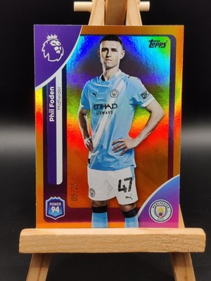 2025-26 Topps Premier League - Phil Foden Manchester City - Orange Foil /25