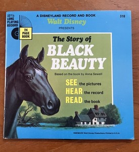 The Story of Black Beauty Disneyland Record And Book VTG 1966 USA Walt Disney