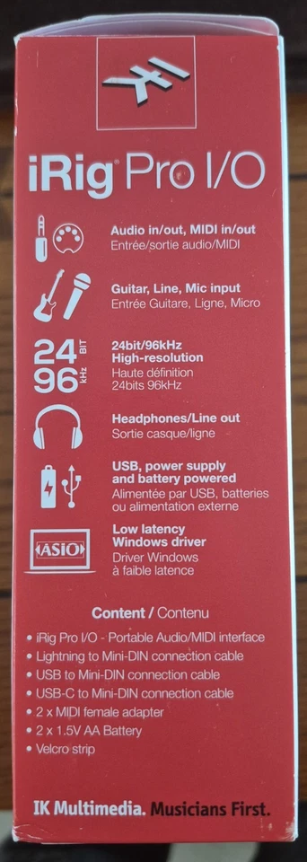 IK Multimedia iRig Pro I/O Universal Portable Audio/MIDI Interface - Image 4 of 4
