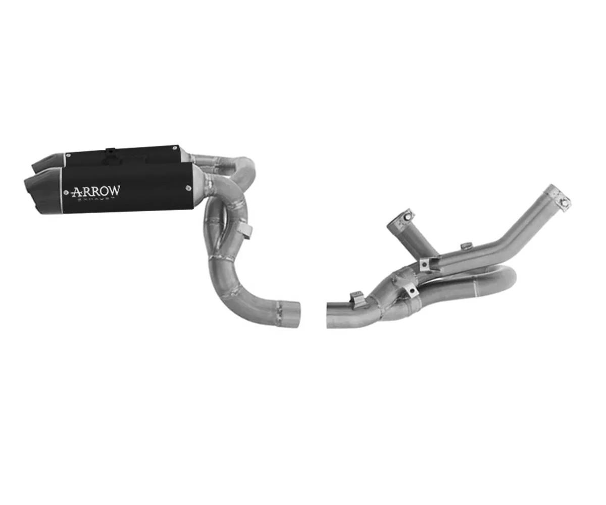 Ducati street fighterV2 ARROW スリップオンマフラー Full Exhaust Arrow Round Sil Dark Tit/Inox Ducati Streetfighter V2
