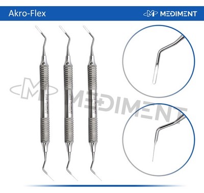 3 Pcs Dental Flexible Composite Akro Flex Filling Instrument  Restorative Kit