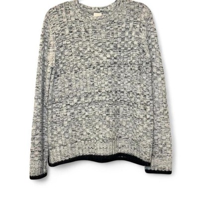 NWT MINKPINK Women s Brushed Grey Merle Knit Crewneck Sweater   SMALL