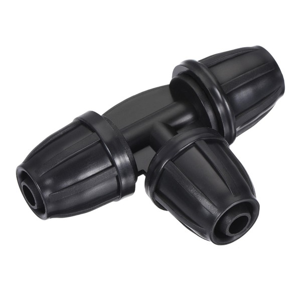 10Stk TropfbewäSserung T-StüCk 3-Weg Verschraubung 8Mm/11Mm Schlauch Schwarz-image