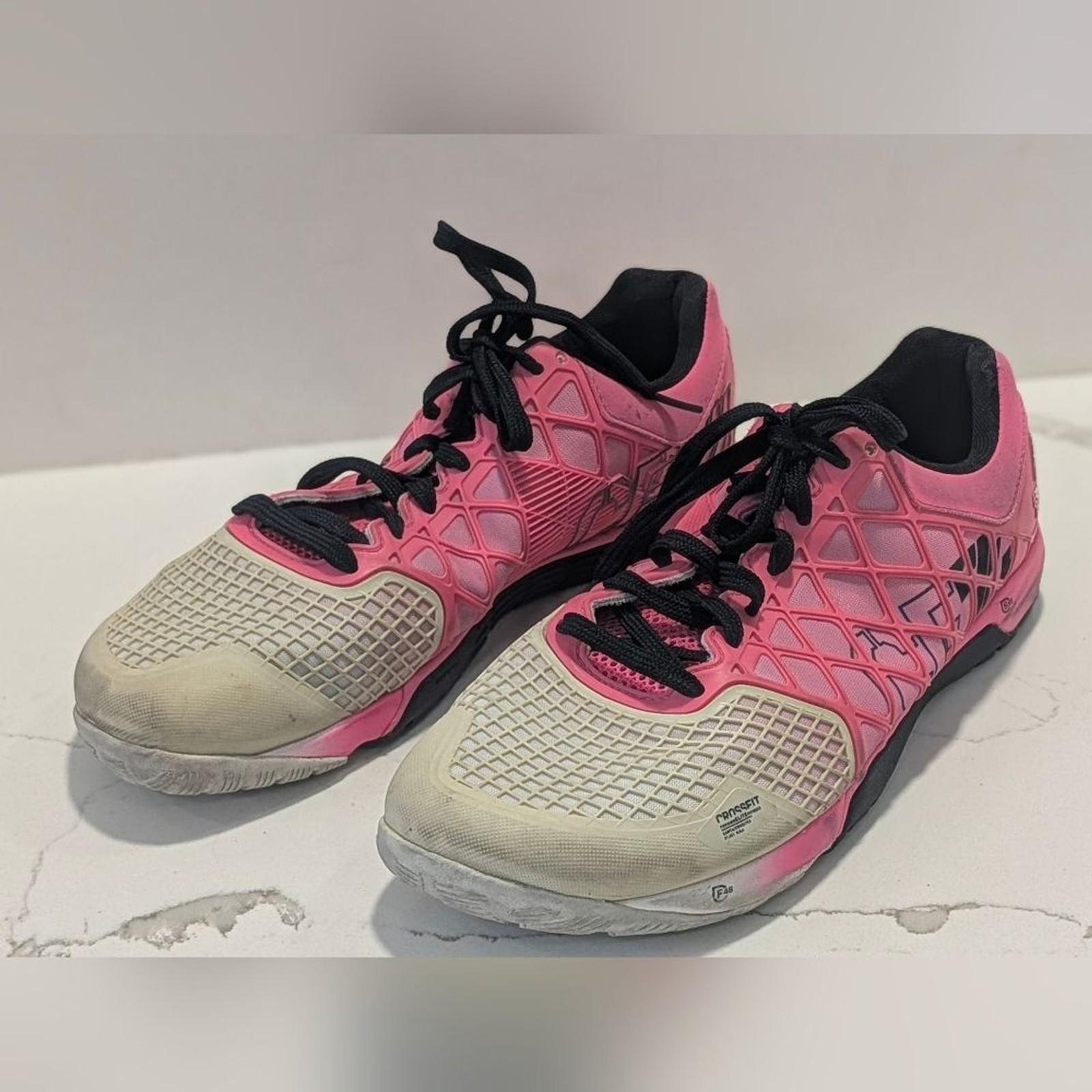 Reebok CrossFit Nano 4.0 training sneakers Pink Black Men's 10.5 Gym Running thumbnail 2