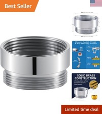 Faucet Aerator Adapter - 55/64 inch Female to 55/64 inch Male, Chrome Brass S...