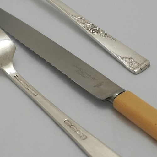 ROSE GARDEN Design Smith Seymour Silber Service 84 Teile Kantinenbesteck Set - Bild 4 von 8