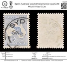8408: Australia SG9 6d Ultramarine 1913 Sc#8 Mi11IIX Used C£20