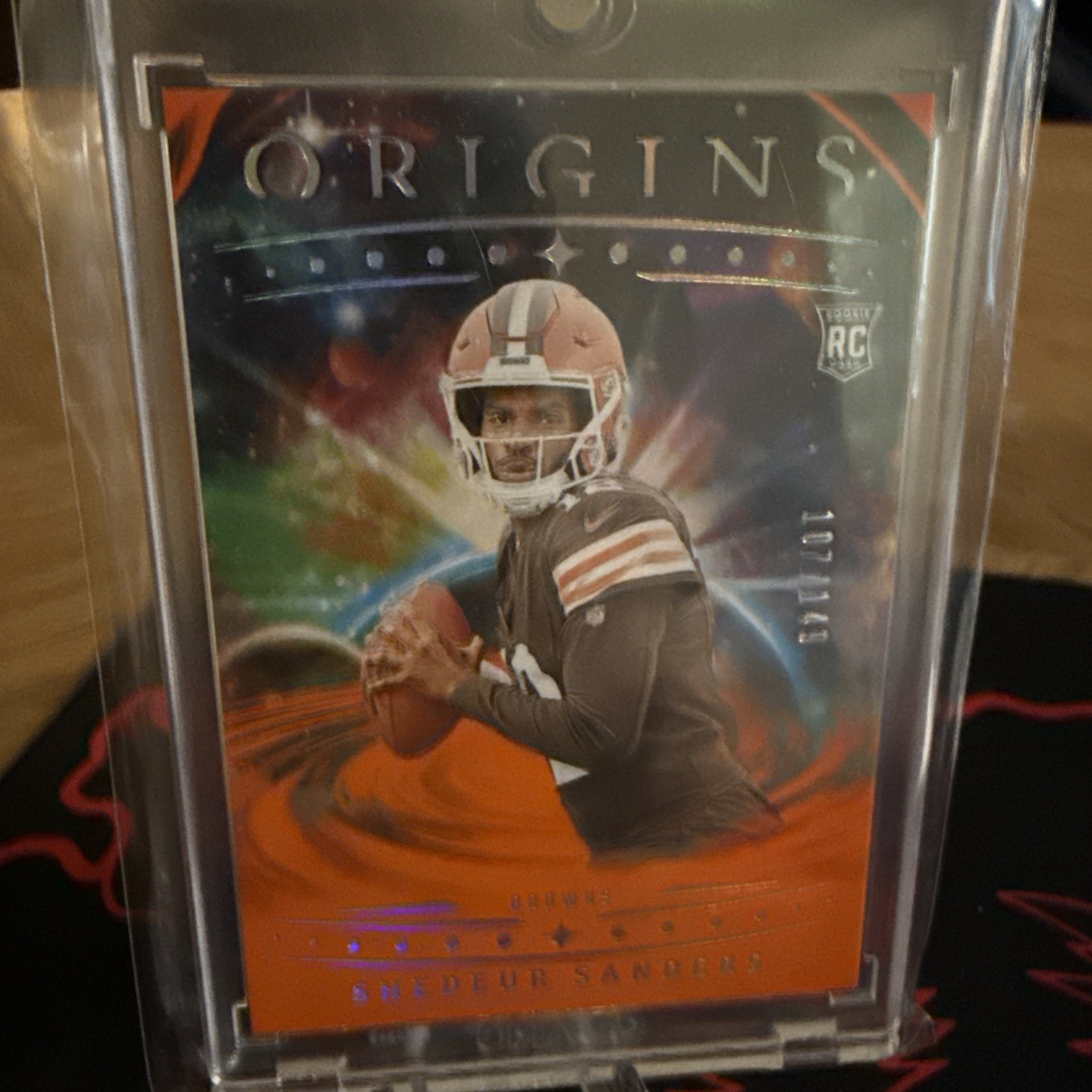 2025 Panini Origins -  Shedeur Sanders, Shedeur Sanders #107 Orange /149 (RC)