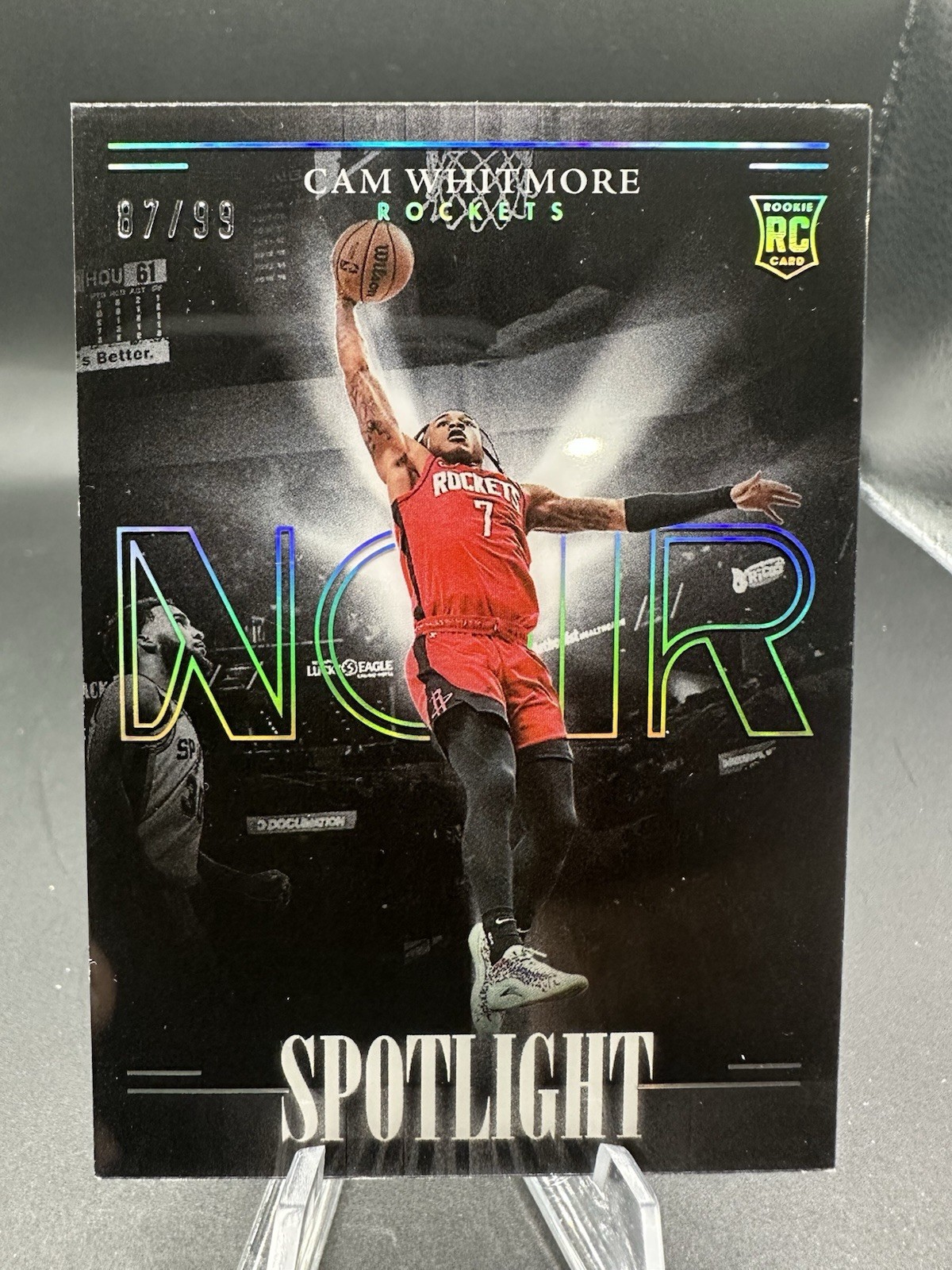 2023-24 Panini Noir Cam Whitmore Spotlight Rookie /99 #12