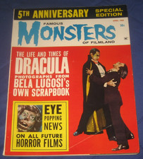FAMOUS MONSTERS #22 -Great LUGOSI / DRACULA cover ! Pretty nice book !