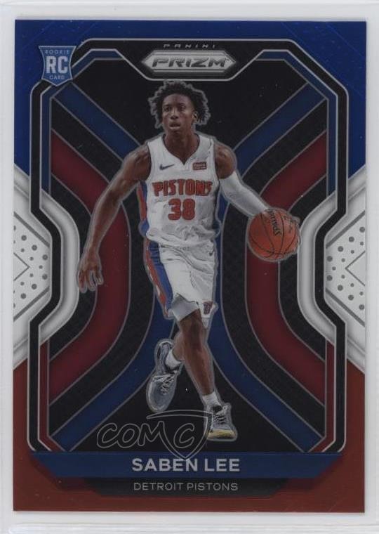 2020-21 Panini Prizm Red White & Blue Prizm Saben Lee #261 00jz