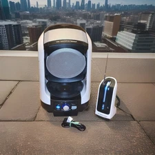 The Sharper Image Indoor/Outdoor Wireless Speaker w/Audio Transmitter & AC Adapt