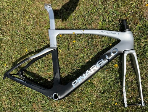 Pinarello Dogma F - 53cm Frame / Forks Only - Plutonium Silver - Used - Foto 4 di 11