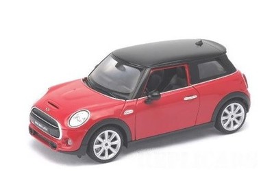 WELLY - MINI Cooper Hatchback, Rot, Baujahr 2015 - 1/24 - WEL24058ROUGE