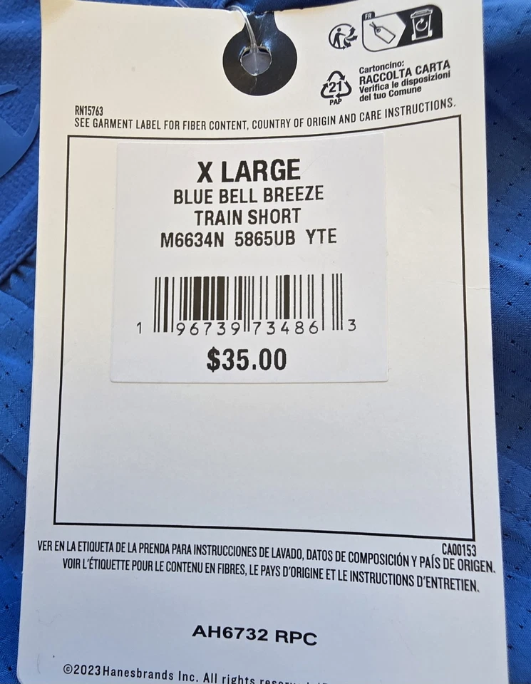 Champion Moisture-Wicking Performance Athletic Shorts (Unisex XL) - Image 4 of 4