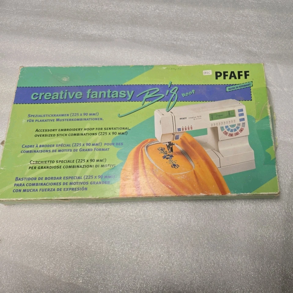 PFAFF Creative Fantasy Big Hoop 225 x 90 mm Instructions Embroidery Accessory - Image 4 of 4