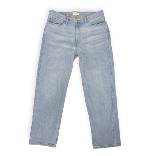 Dairy Boy Relaxed Straight Leg Jeans Damen 30 Light Wash Denim Oversized Baggy