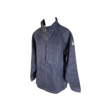 BULWARK FR FLAME Resistant Jacket Mens XL Navy Blue Workwear Full Zip B1