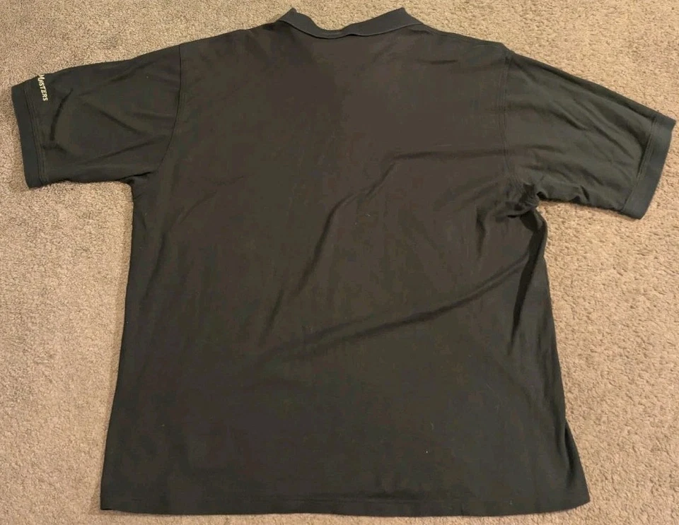 Polo de colección Masters Golf Tournament Augusta National algodón negro para hombre 2XL Foto 3 de 4