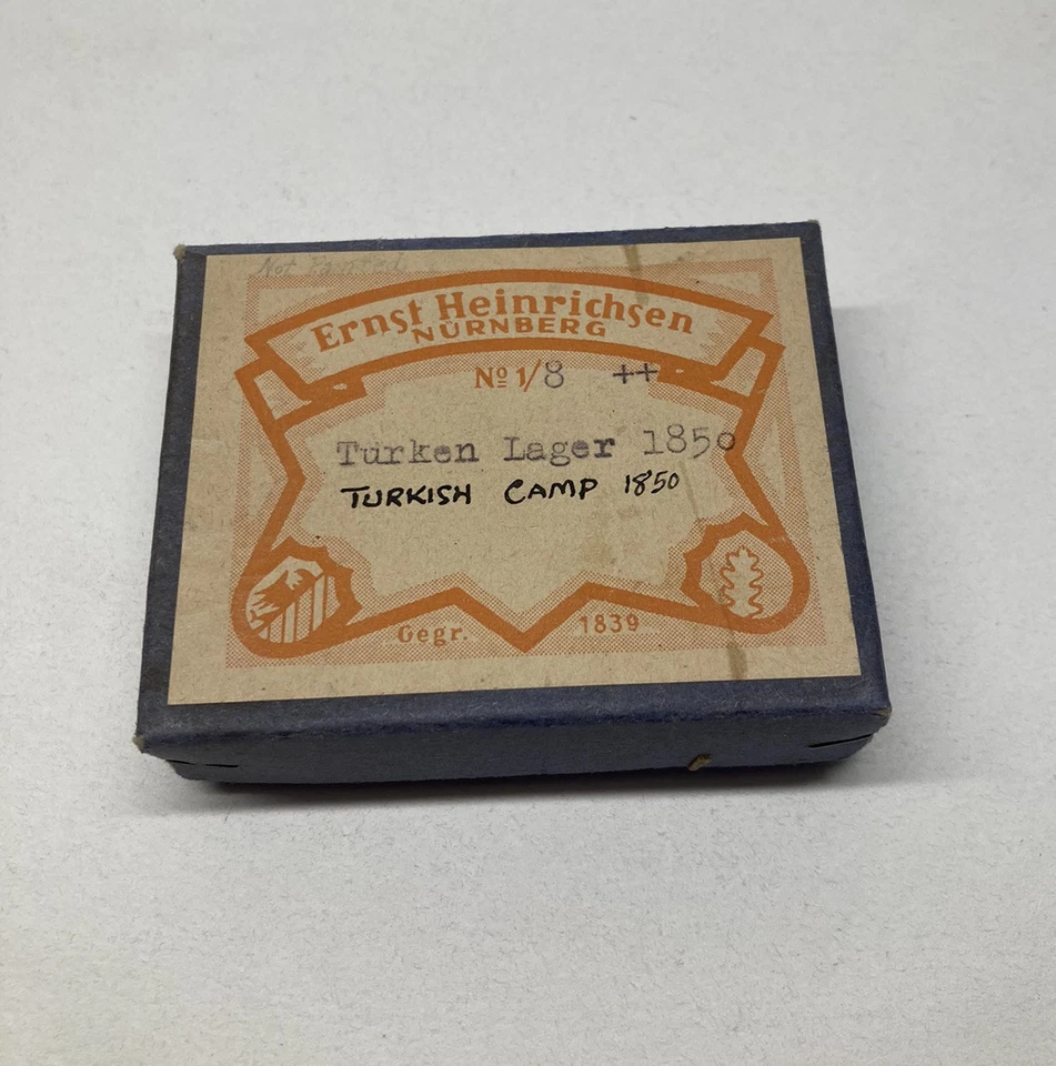 Vintage Ernst Heinrichsen Lead Toy Soldiers Flats Unpainted Turkish Camp 1850 - Image 2 of 4