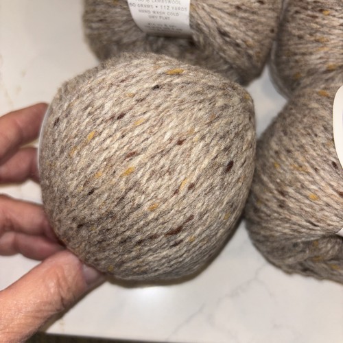 Classic Elite Skye Tweed Brown Yarn #1208 Aran 100% Lambswool 1.76 oz 110yds NEW - Picture 6 of 6