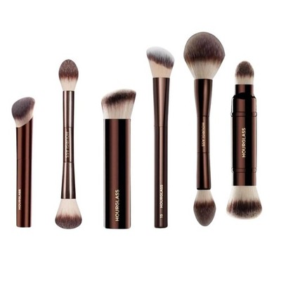 Hourglass 6Pcs Vegan Makeup Brush Set Cruelty-Free Face Blending Brush