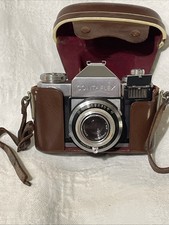 Zeiss Ikon Contaflex 35mm SLR Film Camera Panther 45mm Printer Reflex Lens