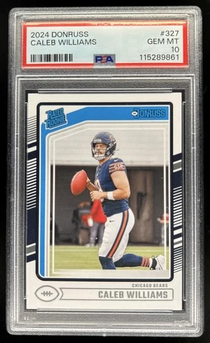 2024 Panini Donruss Caleb Williams Rated RC #327 Bears PSA 10 GEM MINT Rookie