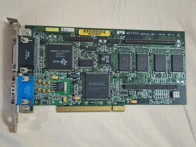 Matrox 590-05 REV.B MGA-MIL/4I MGA Millennium 4MB PCI Graphics Card 64-bit.